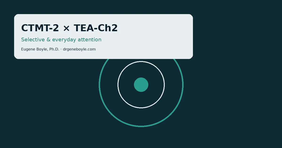 Cover image for CTMT-2 and TEA-Ch2 Selective & Everyday Attention